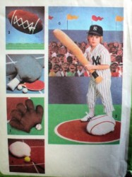 9130 FOOTBALL,BASEBALL BAT,MITT,,RACKET,PINGPONG PILLOW PATTERN